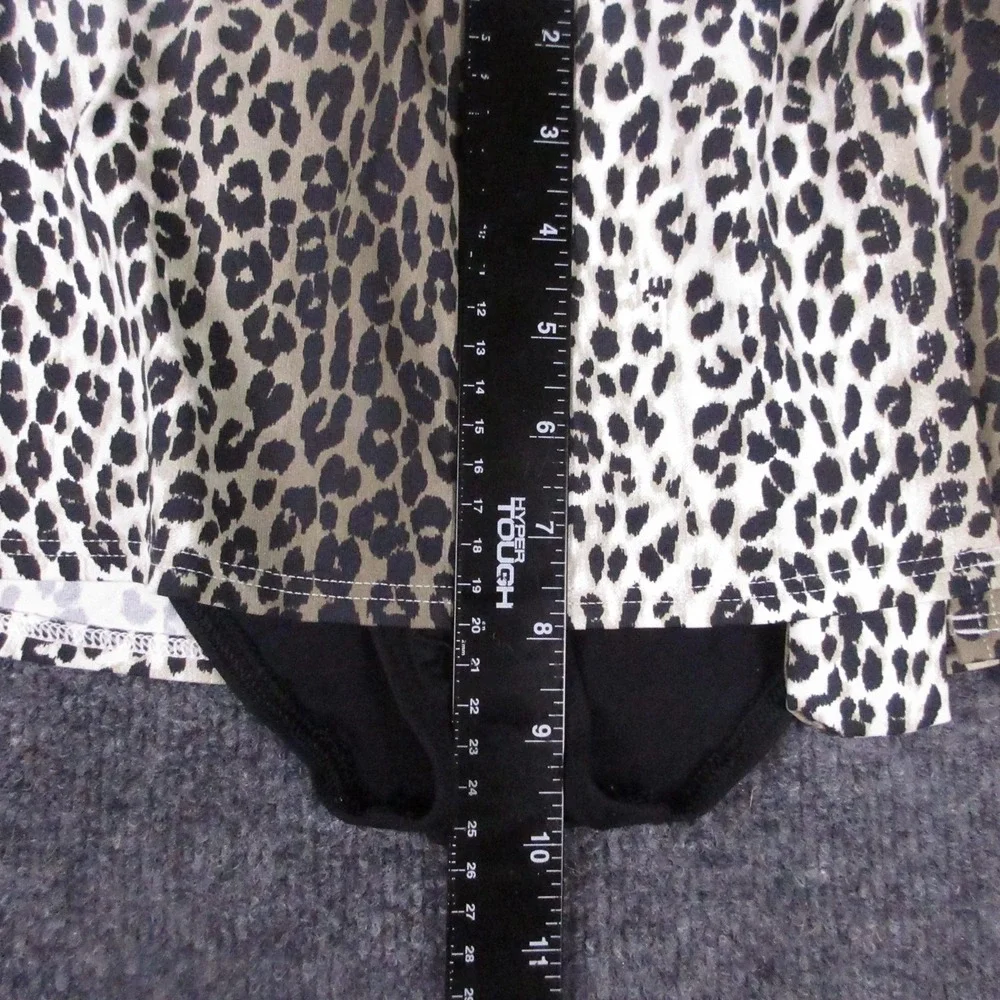 Tommy Bahama Swim Skirt Womens Small Brown Leopard Print Wrap Built In Brief